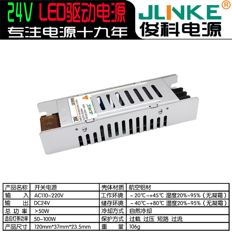 24V 50W~100W